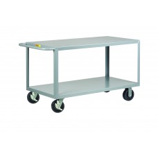 Little Giant Heavy Duty Shelf Truck 2G-2436-6PHBK, 24x36 with 2 Flush Shelves
