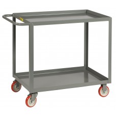 Little Giant Welded Service Cart LGL-1824-BRK Lip Shelves 18 x 24