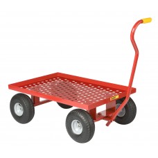 Little Giant Perforated Steel Deck Wagon Truck LWP-2436-10P Pnuematic Wheels 24 x 36