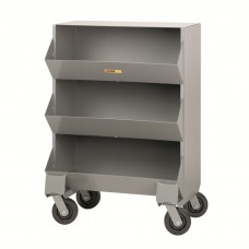 Little Giant Mobile Storage Bins MS1-1532-6PH, 3 Openings
