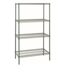 Quantum WR54-1236P Wire Shelving (4 Shelf) 12" x 36" x 54" - Proform