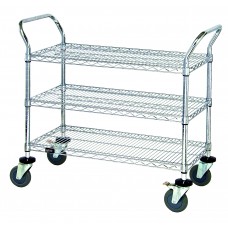 Chrome Utility Cart (18x36) 3 shelves Chrome Utility Cart (18x36) 3 shelves