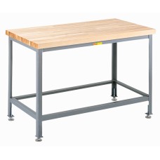 Little Giant Butcher Block Top Table Lower Shelf WT-2424-LL, 24 x 36