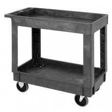 Plastic Service Cart PC3518-33 (34-1/4" x 17-1/2" x 32-1/2") 2 Shelves