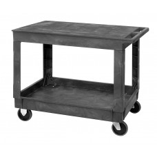 Plastic Flat Top Service Cart PFTC4026-33-2 (40" x 26" x 32-1/2") 2 Shelves