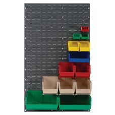 Quantum Bin Panel - QLP-3661 (36"W x 61"H Louvered Panel) Bins Not Included