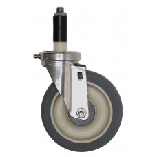 WR-00HS Four Swivel 5" x 1-1/4" Polyurethane Stainless Steel Casters, 2 with brake WR-00HS Four Swivel 5" x 1-1/4" Polyurethane Stainless Steel Casters, 2 with brake